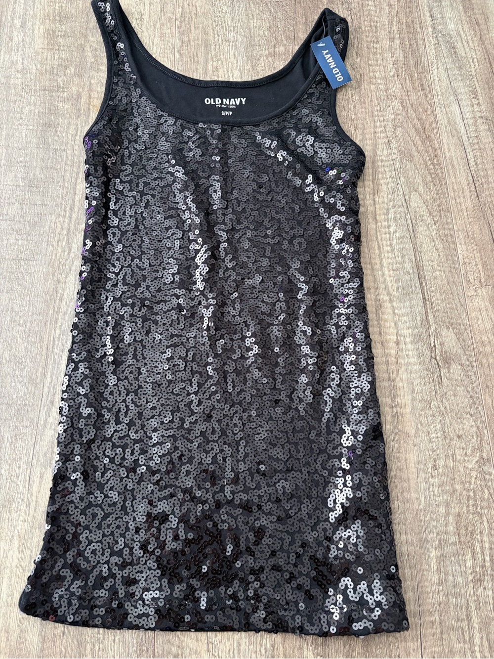 Old Navy women's Black Sequin Tank